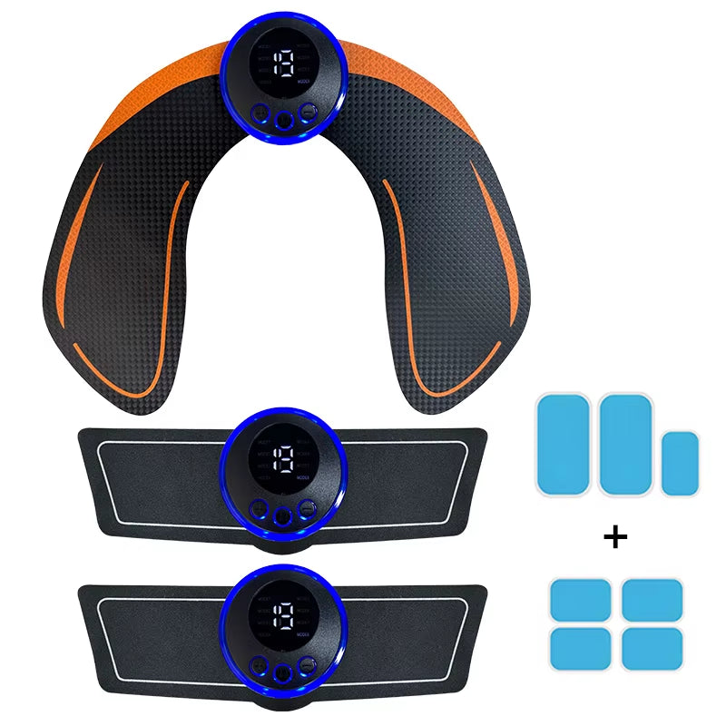 Electrical Muscel Stimulator Massager Abdomen Buttocks Arm Leg Neck Hips Trainer Muscle Toner Fitness Training Workout Equipment