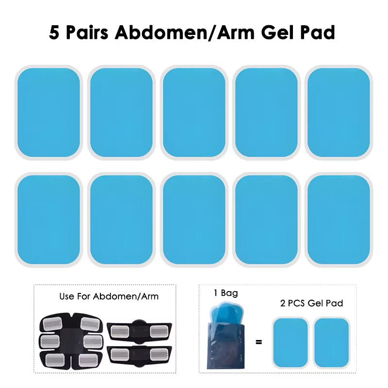 Electrical Muscel Stimulator Massager Abdomen Buttocks Arm Leg Neck Hips Trainer Muscle Toner Fitness Training Workout Equipment