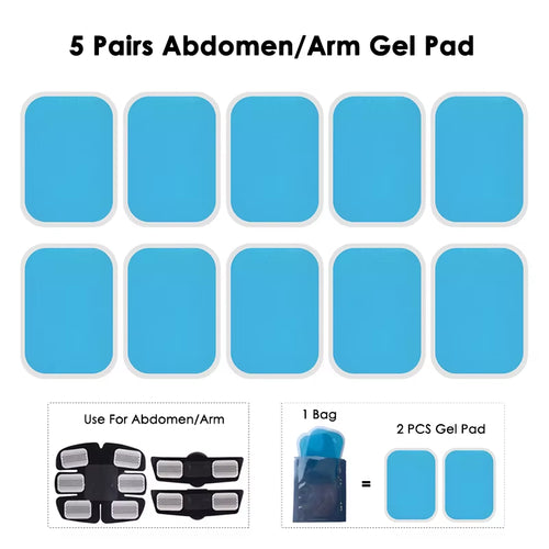 Electrical Muscel Stimulator Massager Abdomen Buttocks Arm Leg Neck Hips Trainer Muscle Toner Fitness Training Workout Equipment