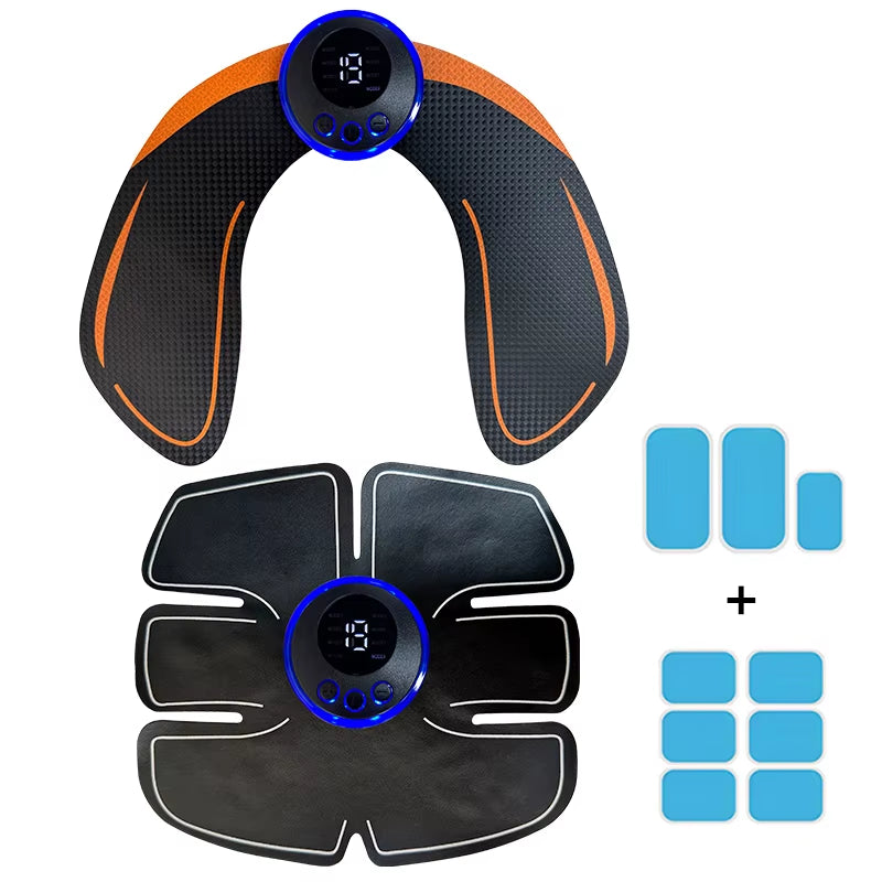 Electrical Muscel Stimulator Massager Abdomen Buttocks Arm Leg Neck Hips Trainer Muscle Toner Fitness Training Workout Equipment