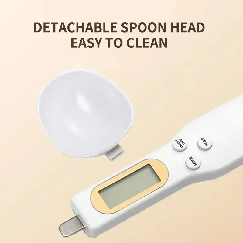 Mini Spoon Scale Digital Kitchen Scale Electronic LCD Food Scale 0.1-500G Weight Measuring Kitchen Tool for Milk Coffee