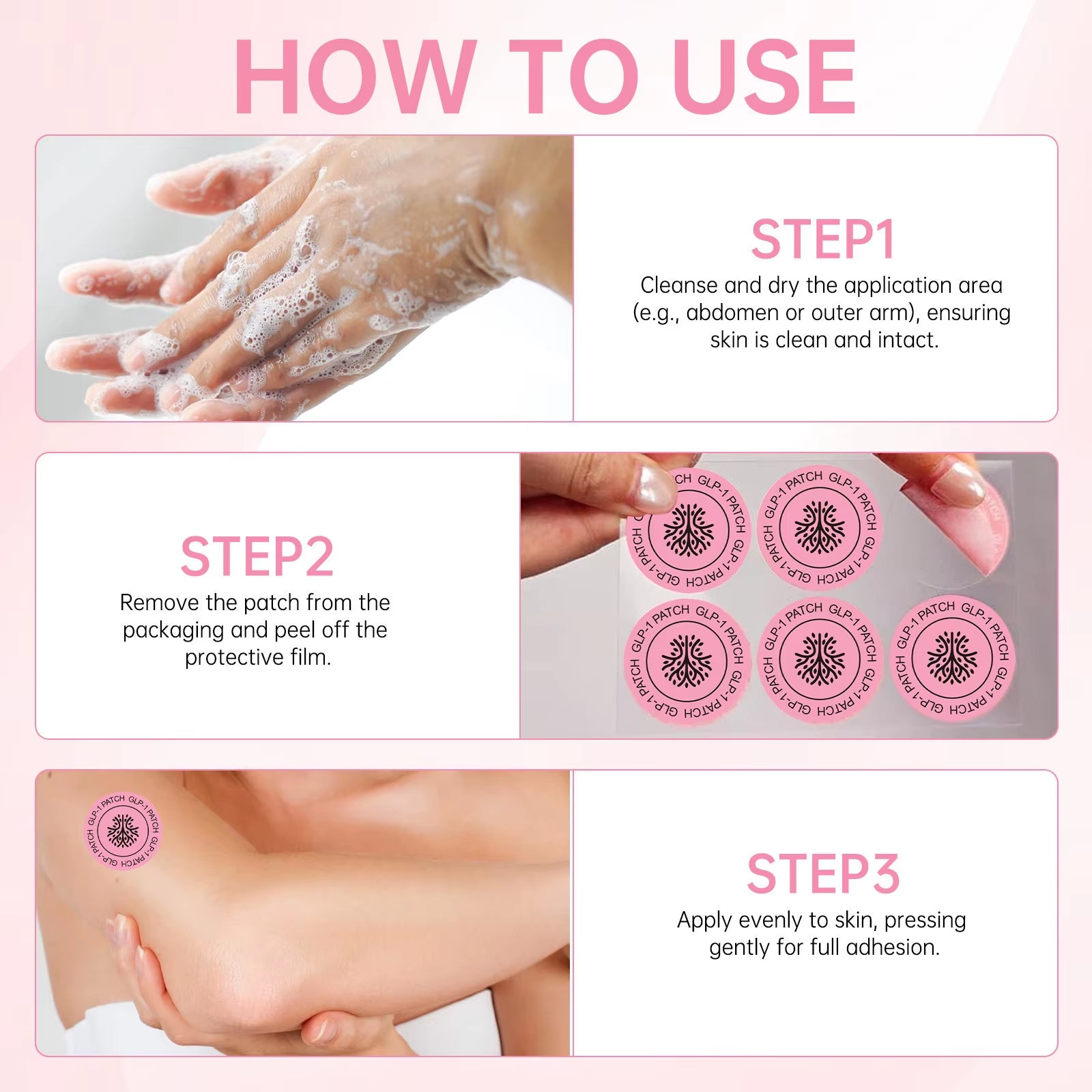 GLP-1 BODY PATCHES Original 30 Pcs | Made from Pure Plants for Appetite Control | Metabolism Support | Maintain Energy