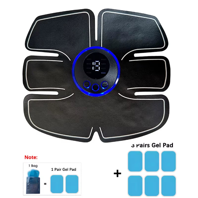 Electrical Muscel Stimulator Massager Abdomen Buttocks Arm Leg Neck Hips Trainer Muscle Toner Fitness Training Workout Equipment